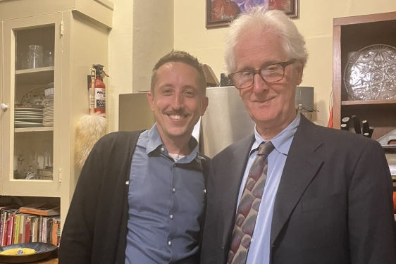 photo of two men in kitchen